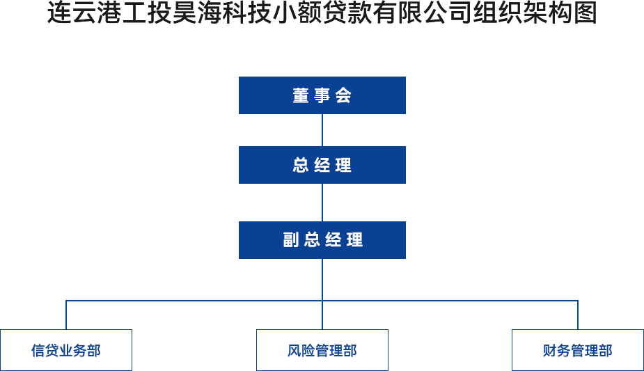 金融板塊-連云港工投昊?？萍夹☆~貸款有限公司組織架構(gòu)圖